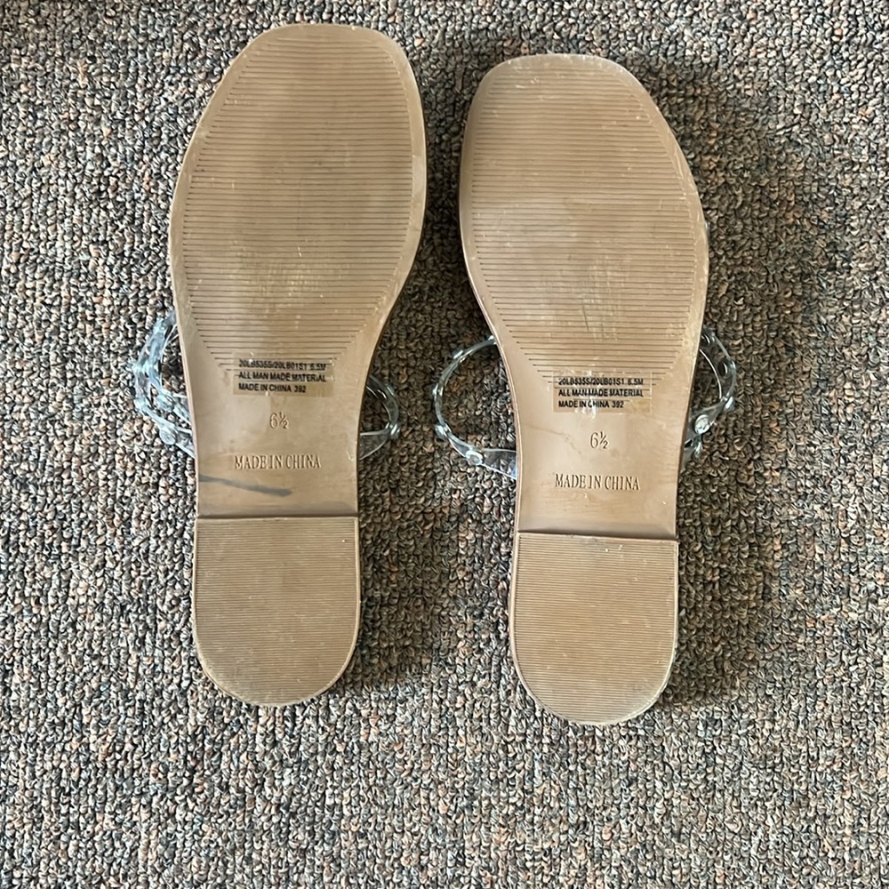 Steve Madden Clear Strap Women's Sandals - Picture 2 of 4